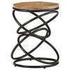 vidaXL End Table 40x40x52 cm Solid Rough Mango Wood
