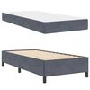 vidaXL Bed Frame with Mattress Dark Grey 90 x 200 cm Fabric