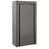 vidaXL Shoe Cabinet with Cover Grey 58x28x106 cm Fabric