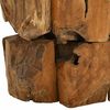 vidaXL Coffee Table Solid Teak Driftwood 60 cm