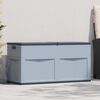 vidaXL Garden Storage Box 320 L Grey Black