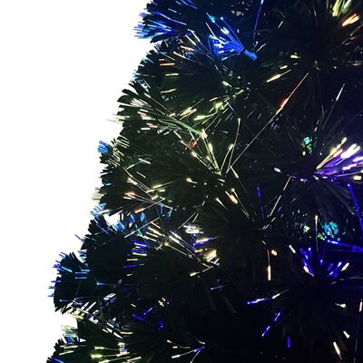 vidaXL Artificial Christmas Tree with Stand Green 240 cm Fibre Optic