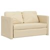 vidaXL Floor Sofa Bed 2-in-1 Cream 112x174x55 cm Fabric
