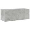vidaXL 8 Piece TV Cabinet Set Concrete Grey Engineered Wood