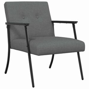 vidaXL Armchair Dark Grey Fabric