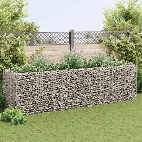 vidaXL Gabion Raised Bed Steel 360x90x100 cm