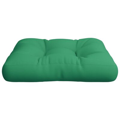 vidaXL Pallet Cushion Green 60x60x12 cm Fabric