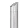 vidaXL Garden Shower with Grey Base 225 cm Stainless Steel