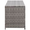 vidaXL Garden Storage Box Grey 150x50x60 cm Poly Rattan