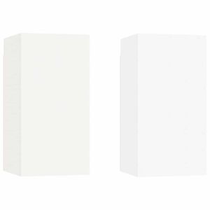 vidaXL 2 Piece TV Cabinet Set White 30,5x30x60 cm Engineered Wood