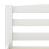 vidaXL Bed Frame without Mattress White Solid Pinewood 200x200 cm