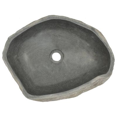 vidaXL Basin River Stone Oval 45-53 cm