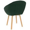 vidaXL Dining Chairs 2 pcs Dark Green Velvet
