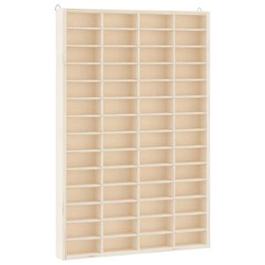 vidaXL Wooden Collector's Display Case 56 Compartments 40x4.5x60 cm