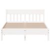 vidaXL Bed Frame without Mattress White 160x200 cm Solid Wood Pine