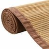 vidaXL Rug Bamboo 100x160 cm Brown