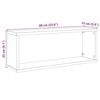 vidaXL Wall Cube Shelf 2 pcs White 60x15x23 cm Engineered Wood