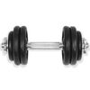 vidaXL 18 Piece Dumbbell Set 30 kg Cast Iron