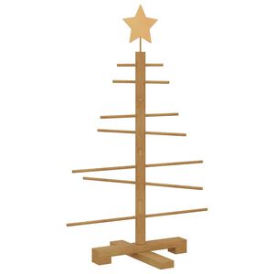 vidaXL Wooden Christmas Tree Brown 75 cm Bamboo
