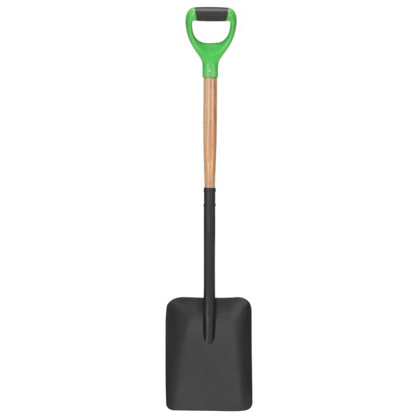 vidaXL Garden Shovel D Grip Steel and Hardwood