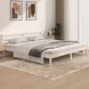 vidaXL Bed Frame without Mattress 180x200cm White Super King Size