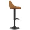 vidaXL Bar Stools 2 pcs Brown Velvet