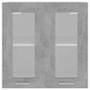 vidaXL Hanging Glass Cabinet Lyon Concrete Grey 60x31x60 cm Engineered Wood