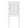 vidaXL Free Standing Jewelery Cabinet White