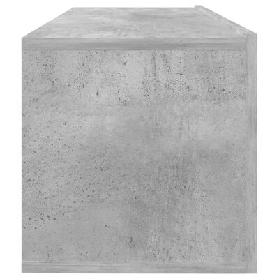 vidaXL TV Cabinet Concrete Grey 100x30x30 cm Engineered Wood
