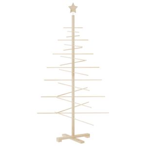 vidaXL Wooden Christmas Tree for Decoration 150 cm Solid Wood Pine