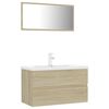 vidaXL Bathroom Furniture Set | Sonoma Oak | Engineered wood | Medium