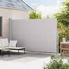vidaXL Patio Retractable Side Awning 220x500 cm Grey