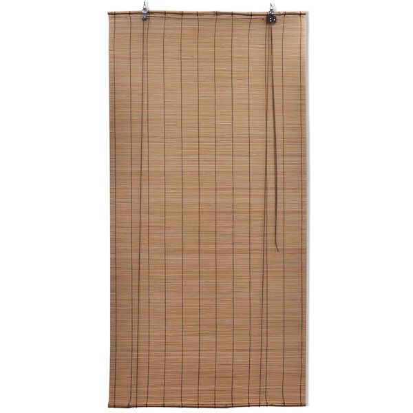 vidaXL Brown Bamboo Roller Blinds 140 x 160 cm