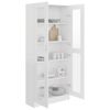 vidaXL Vitrine Cabinet White 82.5x30.5x185 cm Engineered Wood