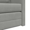 vidaXL Floor Sofa Bed 2-in-1 Light Grey 122x204x55 cm Velvet