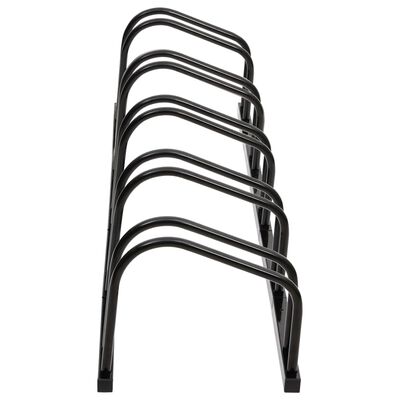 vidaXL Bike Rack for 5 Bikes Black Steel
