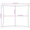 vidaXL Sunshade Sail Oxford Fabric Rectangular 2.5x3.5 m White