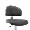 vidaXL Bar Stool Grey Faux Leather
