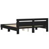 vidaXL Bed Frame without Mattress Black 180x200 cm Super King