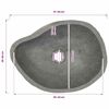 vidaXL Basin River Stone Oval (37-46)x(29-36) cm