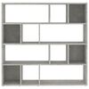 vidaXL Book Cabinet/Room Divider Concrete Grey 105x24x102 cm
