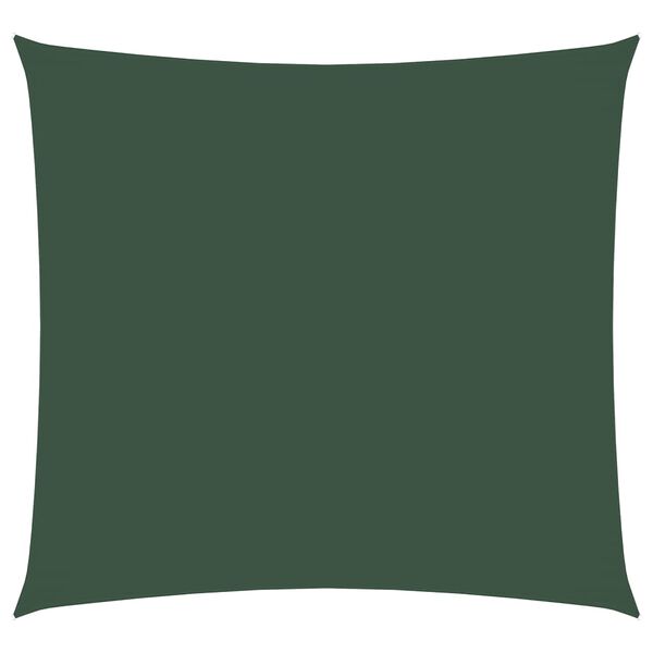 vidaXL Sunshade Sail Oxford Fabric Square 4x4 m Dark Green