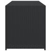 vidaXL Garden Storage Box Black 283L Poly Rattan
