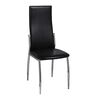vidaXL Dining Chairs 4 pcs Black Faux Leather
