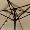 vidaXL Garden Parasol with Metal Pole 300x200 cm Taupe