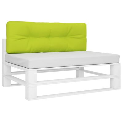 vidaXL Pallet Cushion Bright Green 120x40x12 cm Fabric