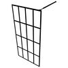 vidaXL Walk-in Shower Screen Frosted Tempered Glass 140x195 cm