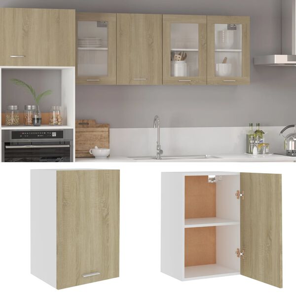 vidaXL Hanging Cabinet Lyon Sonoma Oak 39.5x31x60 cm Engineered Wood