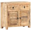 vidaXL Sideboard 70x30x68 cm Solid Mango Wood