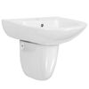 vidaXL Basin White 52 x 45 x 49 cm Glazed Ceramic